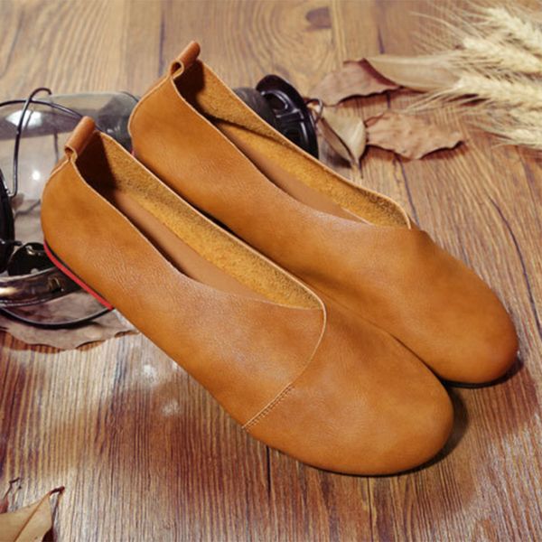 

2020 genuine leather flat shoes woman hand-sewn leather loafers cowhide flexible spring casual shoes women flats women shoes c1103, Black;white