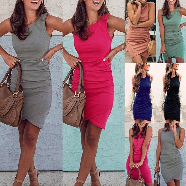 

summer dress 2020 women casual beach short dress irregular midi party clothes vestidos s -xxl1, Black;gray