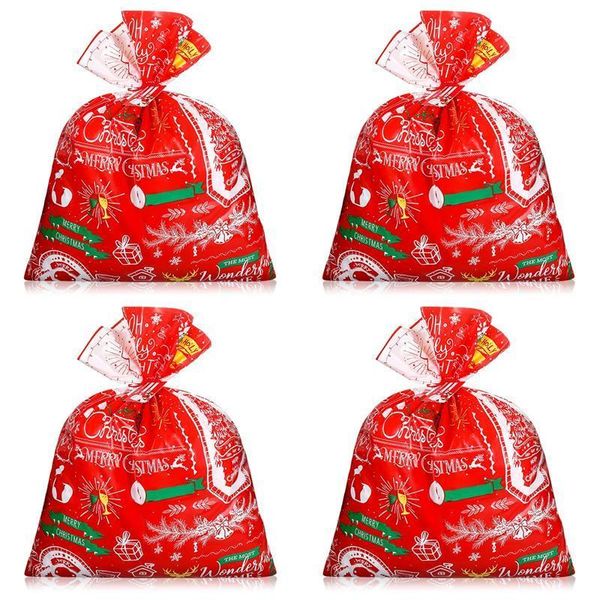 

4шт рождество кулиской ассорти стили гуди сумки xmas подарочные сумки партии конфеты сумки сумки рождественские сувениры декор sqcvlp pp2006