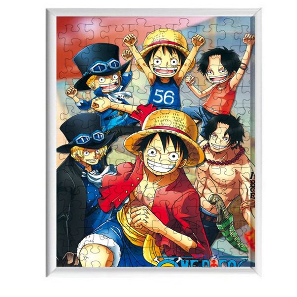 

qghost blade 120pcs of decompression the pirate king animation cartoon with puzzle frame for children's educational toys l