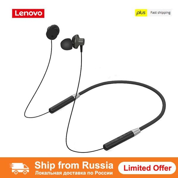 

lenovo he05 wireless bluetooth 5.0 magnetic neckband headsets ipx5 waterproof sport running noise cancelling1
