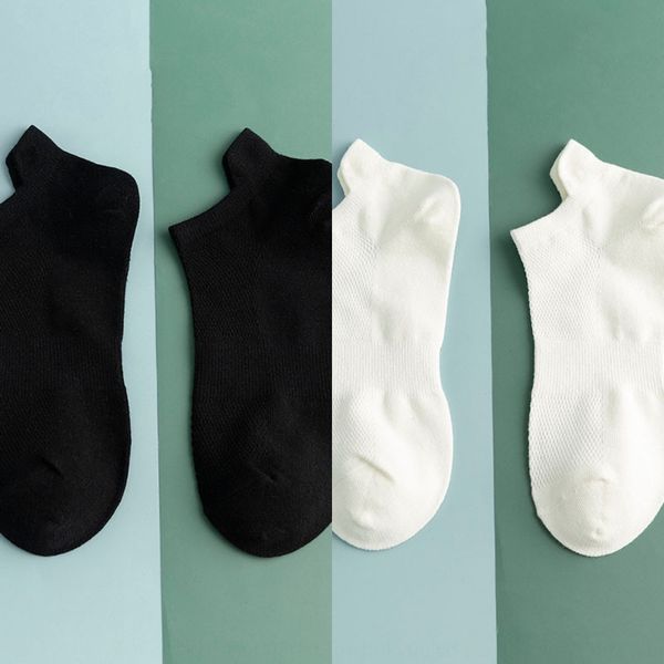 

лодка невидимого sockssummer твердой сетки лодка носков мужских неглубоко рот поглощение пота дышащие невидимые носки трехмерный короткие то, Black