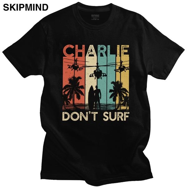 

vintage charlie don't surf t shirts military vietnam war apocalypse now tee short sleeved tshirt merch sport hooded sweatshirt hoodie