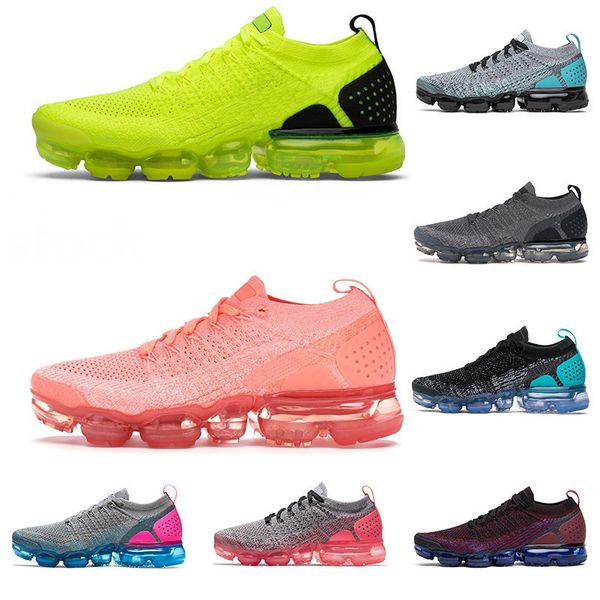

knit men women running shoes gunsmoke night ultramarine crimson pulse mens trainer breathable sports sneakers vap