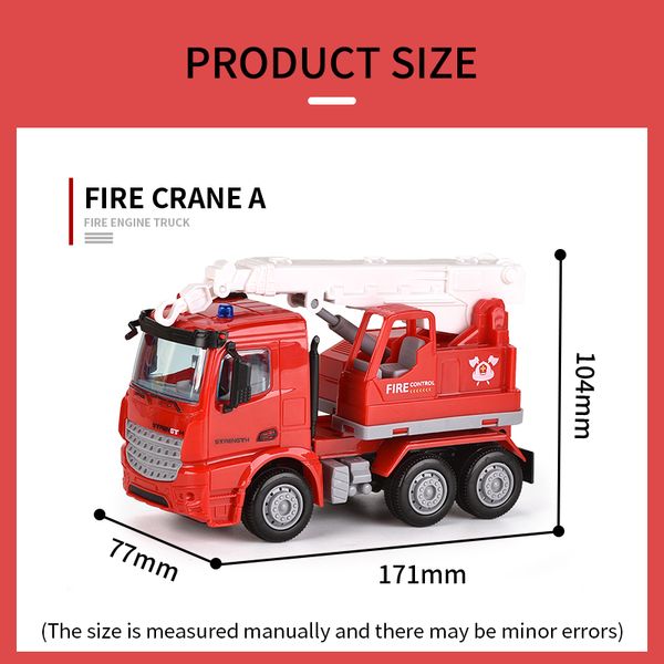 

friction fire truck toy small engineering car for kid car gifts