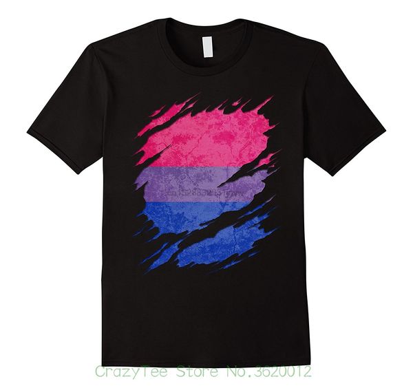

discount 100 % cotton for men bisexual pride flag ripped hoodie designers t shirts sweatshirt