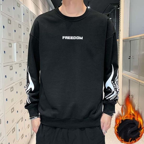 

2021 new masculine nightgown male winter around neck long shirt j63m, Black