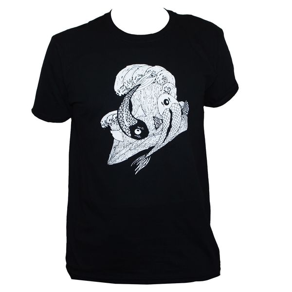 

japanese yin yang fish t shirt yoga meditation tattoo printed graphic tee sport hooded sweatshirt hoodie