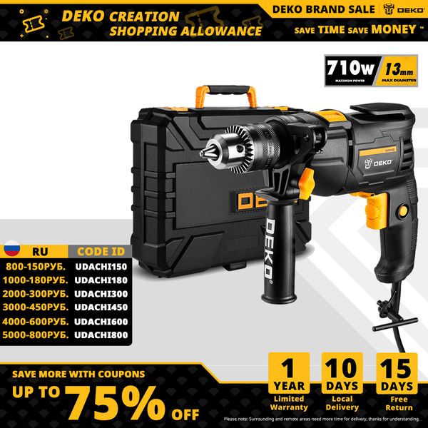 

deko 220v electric screwdriver 2 functions electric rotary hammer drill power tools electric tools(dkidz series)