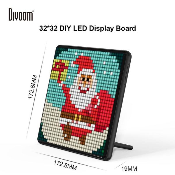 

divoom pixoo max digital p frame with 32*32 pixel art programmable car led display board,christmas gift for kids,lig wmtfye