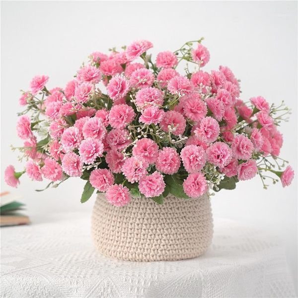 

decorative flowers & wreaths 20 heads/bouquet lilac artificial flower real touch bouquet fake for wedding decoration home decor1