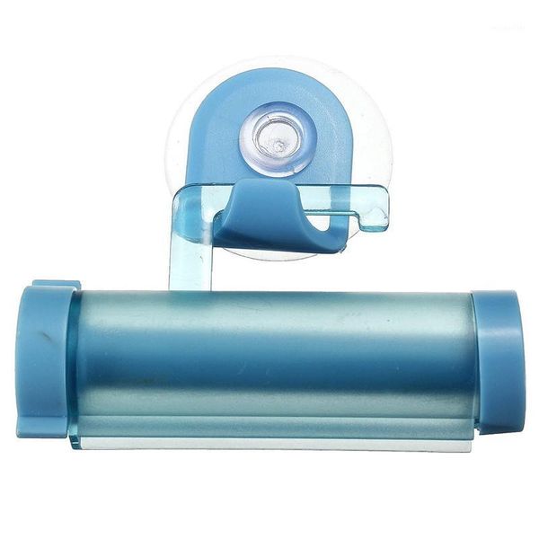 

bath accessory set toothpaste dispenser tube press holder blue1