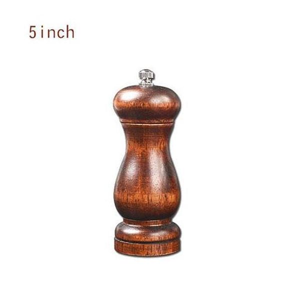 

new rubber wooden pepper grinder mill with durable adjustable knob for pepper salt and pepper shaker wmtedi loveshop01