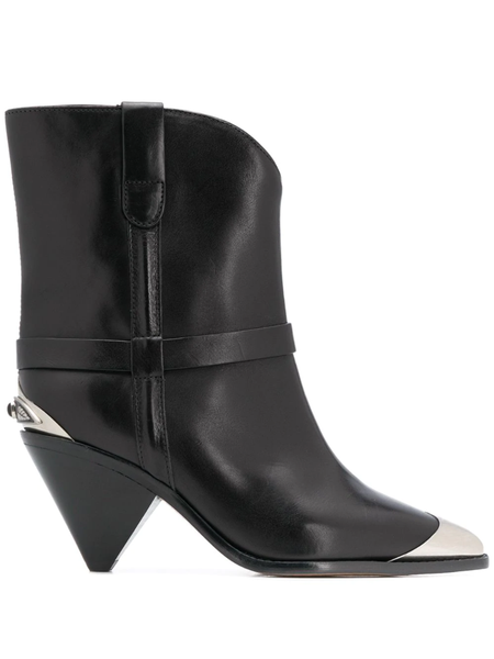 

женская обувь paris lamsy металл-вкладыш boots black leather cap steel boots