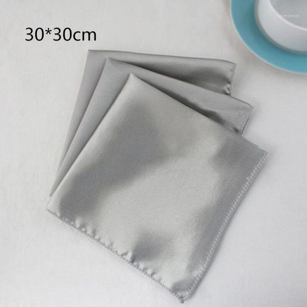 

10pcs square table napkin satin table napkin party l supplies pocket handkerchief cloth1
