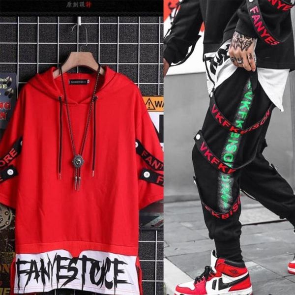 

two-piece suit long sleeve sweatshirt overalls men hip-hop loose jacket clothes and pants sweatpants set for boys, Gray