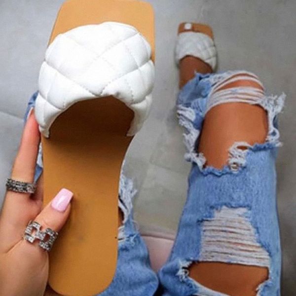 

women slippers woman summer shoes women's 2020 fashion casual outdoor open toe flat female slides lady beach footwear plus size #um7i, Black