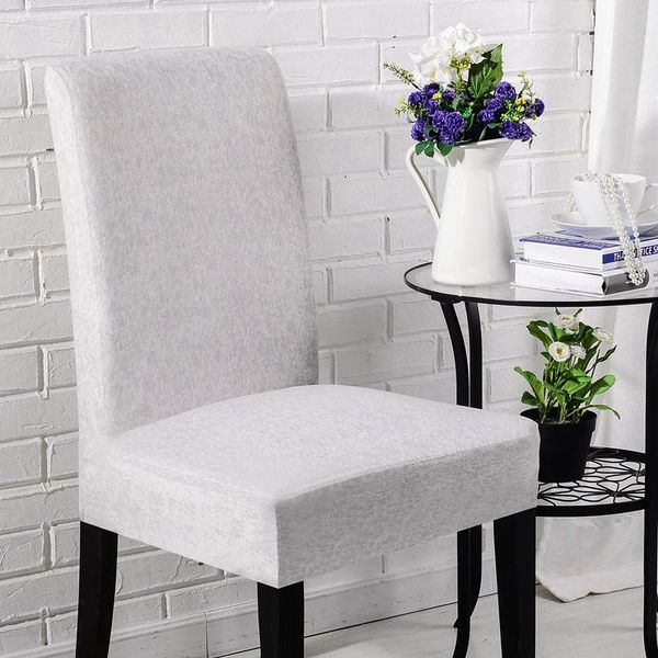 

elastic polyester chair back covers for office l solid color universal dining chair cover seat chairs case 1pc