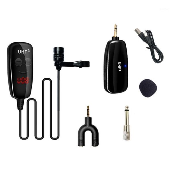 

microphones professional uhf microphone camera mic with lcd display for phone slr pc and sound card1