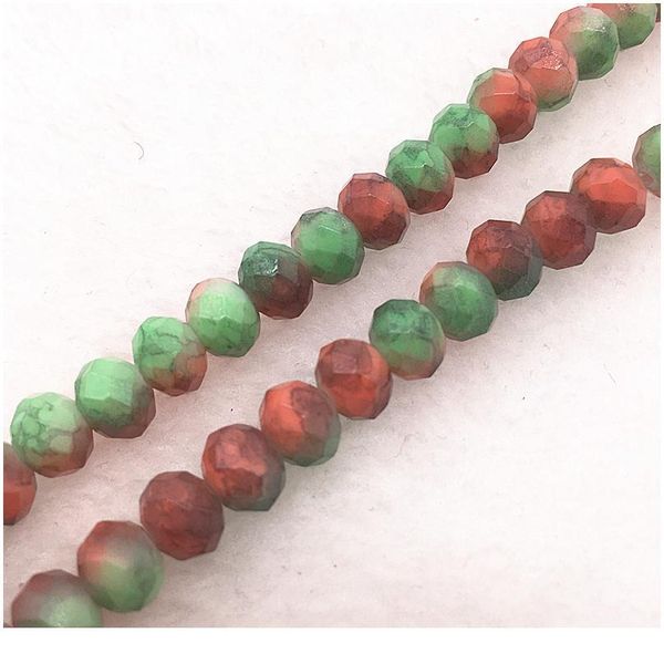 

50pcs/lot 6x4/8x6mm rondelle austria faceted crystal glass beads loose spacer beads for jewelry making diy qylihk