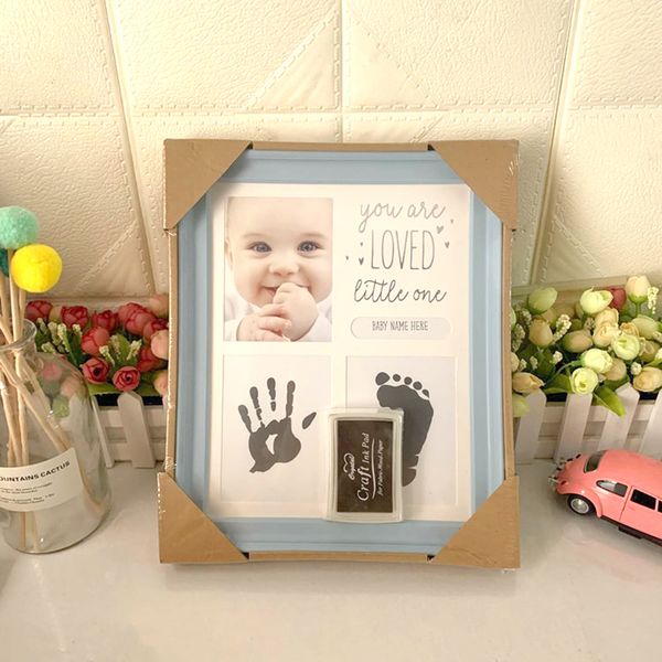 

newborn hand and foot print baby hand and foot ink mud baby gift kids birthdaysouvenir foot print one year old gift p frame lj201105