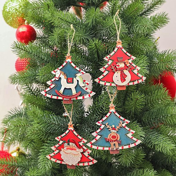 

vintage hollow wooden pendants party decorations christmas tree ornaments hanging gifts sep 16th
