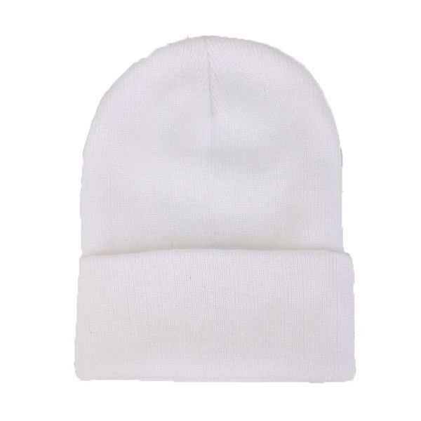 

diy personality design custom logo autumn winter solid color knit hats skullies beanies for men women team brand customize caps wmtitn, Black;white