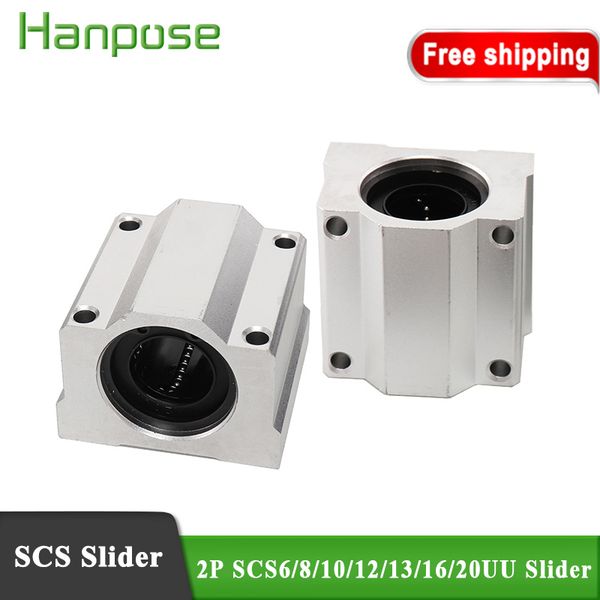 

2pcs for sbr16 cnc scs16uu linear ball bearing pellow bolck linear unit for cnc milling machine