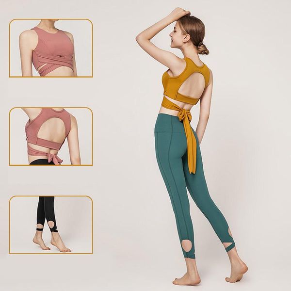 

seamless yoga pants women pilates set gym fitness sportwear running workout vest pant sleeveless sport bra suit, White;red