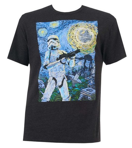 

stormtrooper starry night charcoal heather men's t-shirt new fitness tee shirt sport hooded sweatshirt hoodie