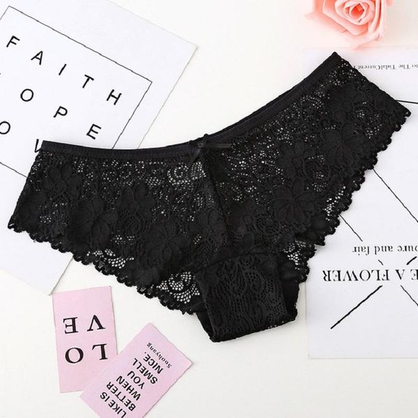 

women's panties fashion lace one piece breathable hollow out underwear women selling briefs lingerie modis tanga lady, Black;pink