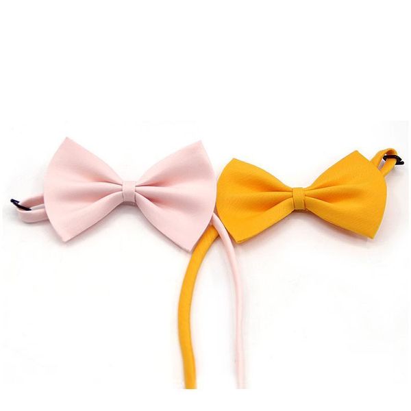 

kid pet bowties solid butterfly bowtie wedding new wholesale gift bow tie tiesneckwear accessories bowk qylkmu, Black;gray