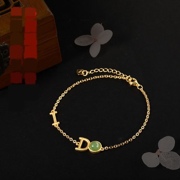 

wm9of подарок золотой браслет ювелирных изделий idu jasper 925 серебряный дизайн меньшинством рука украшение браслет braceletethnic dudu ден, Golden;silver