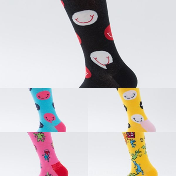 

colorful sports tide men's cai se wa sport socks medium height four seasons socks z1hpd, Black