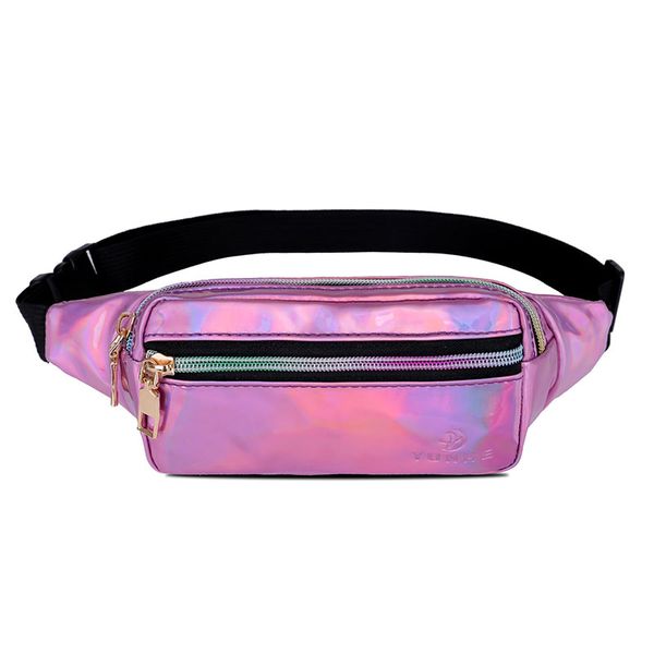 

holographic pack multifunction waist bag laser fanny bag