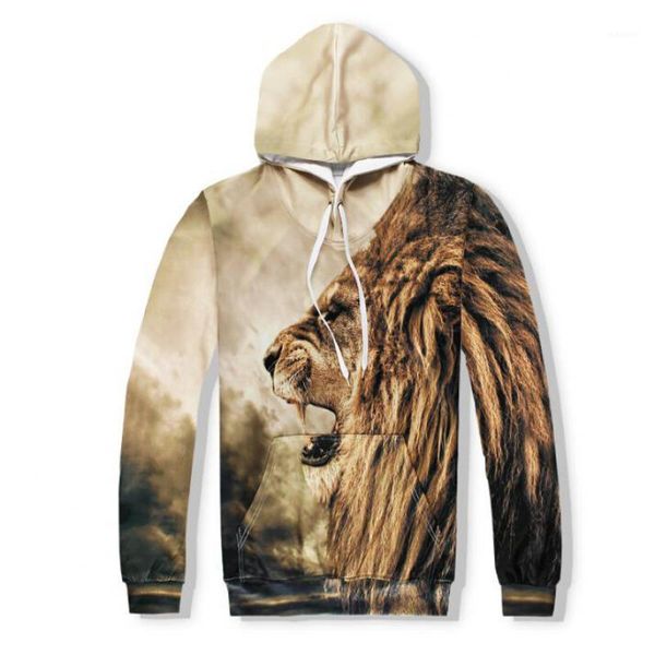 

2019 3d printed tiger men hoodies fashion styles males wholesale1, Black