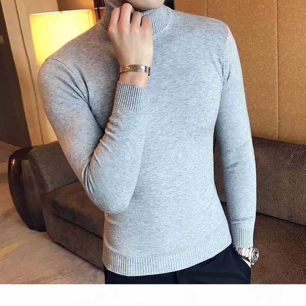 

fashion turtleneck sweater autumn winter men's christmas sweater casual warm mens knitted sweaters and pullover men, White;black
