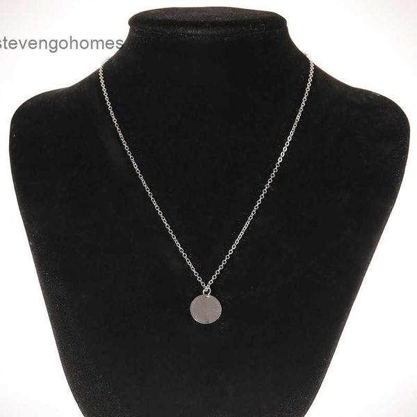 

collar small circle thin necklace bone chain trinket female, Silver