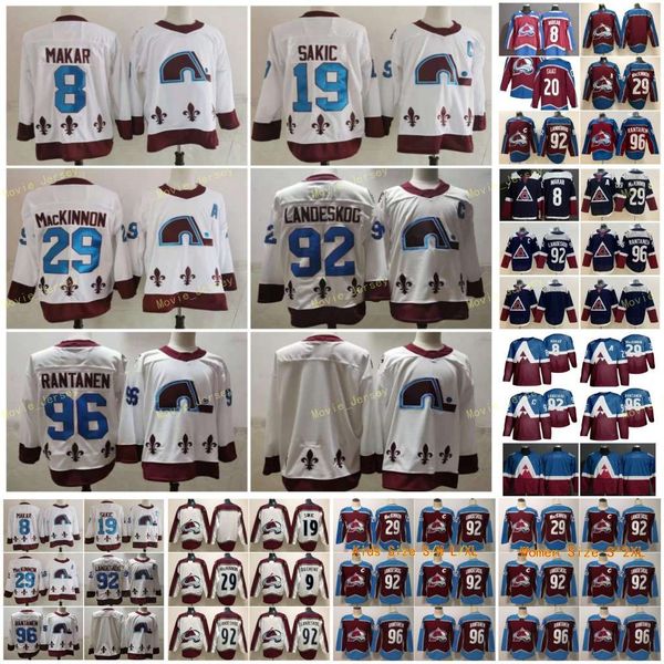 

colorado avalanche 20 brandon saad 2021 reverse retro hockey jersey 8 cale makar 29 nathan mackinnon 96 mikko rantanen 92 gabriel landeskog, Black;red