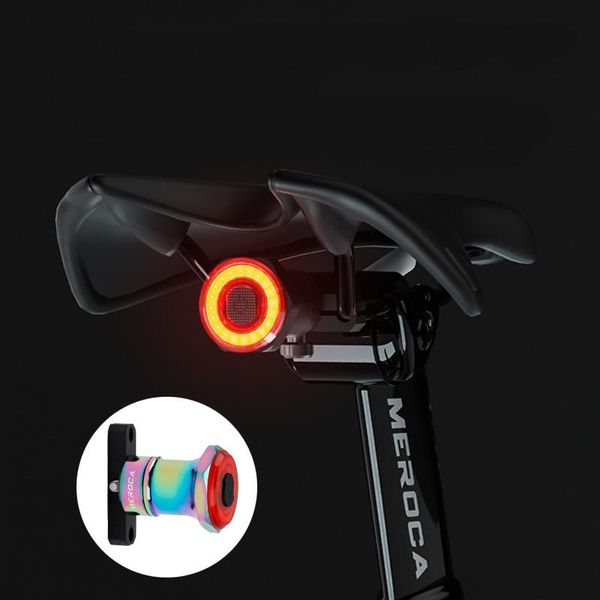 

meroca wr25/wr15 road bicycle led light iamok mtb bike saddle seatpost sensor ipx6 usb charging taillight