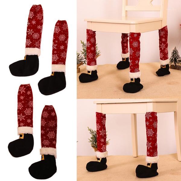 

chair covers christmas leg back cover ornament for home year decoration 2021 1