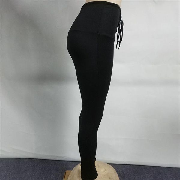 

2020 new women compression fitness pants base layer pants solid black leggings casual high waist