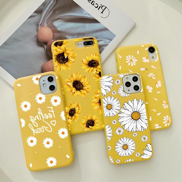 

tpu art цветочные daisy чехол для samsung galaxy s20 ультра s10 s9 s8 plus a10e a30 a50 a51 a70 a71 a11 a41 m31 a31 примечание 10 lite caso