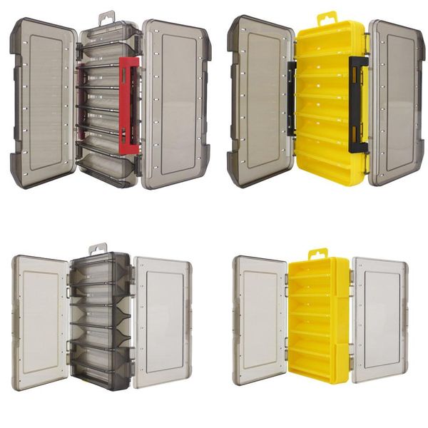 

fishing box plastic fishing accessories storage case tackle boxes for fishing lures with two sizes boxes 12 / 14 bbyyos