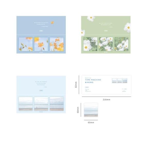 

good times sticky note and memo pad blue sky daisy sakura flower adhesive notepad diary planner stickers office school f6515 bbyldc