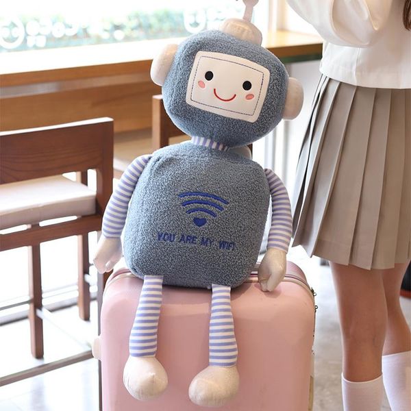

симпатичный робот плюшевые игрушки творческий wifi робот мягкая кукла дети игрушки день рождения рождественский подарок для детей wmtbdm inf