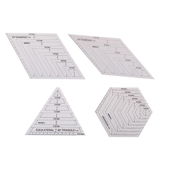 

patchwork ruler high grade transparent acrylic rulers quilting rule yardstick cloth cutting rulers diy sewing tools, Black