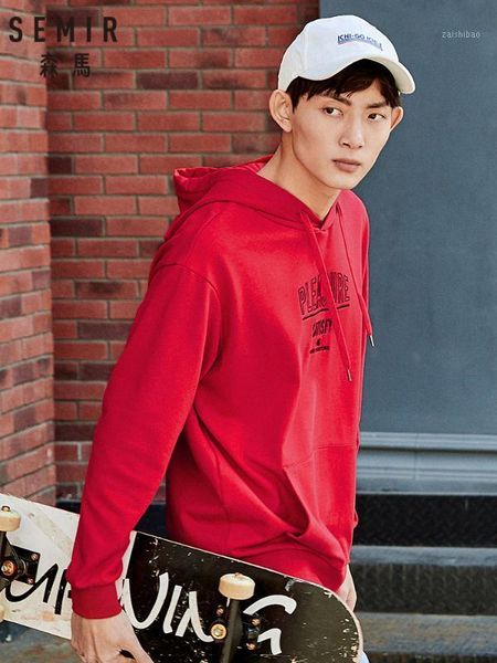 

hoodies men 2020 spring winter new style loose hooded embroidered pullover teen cotton sweatershirt1, Black