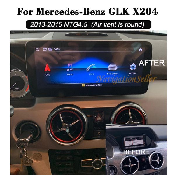 Android 12 Touch Screen Display Aggiornamento lettore multimediale dvd per auto per Mercedes Benz GLK X204 NTG4.5 2013-2015 autoradio GPS Carplay navigazione automatica Android