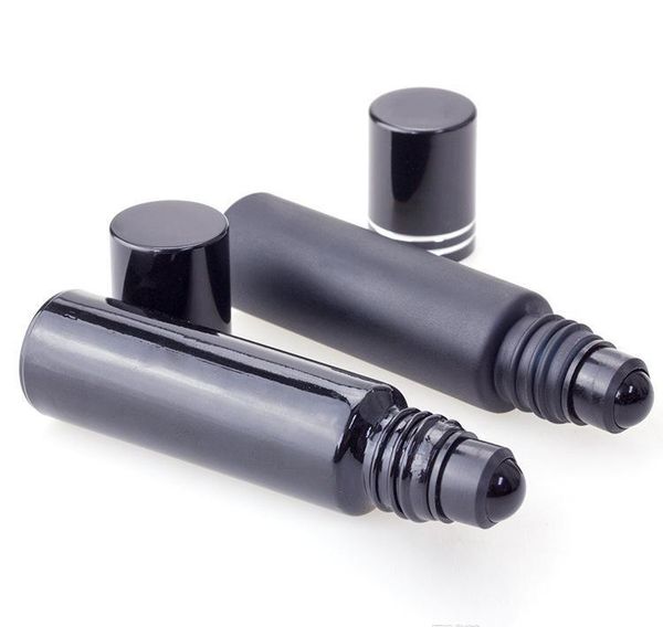 

essential oil perfume bottle 10ml black glass roll on perfume bottle with obsidian crystal roller thick jllzcw garden_light